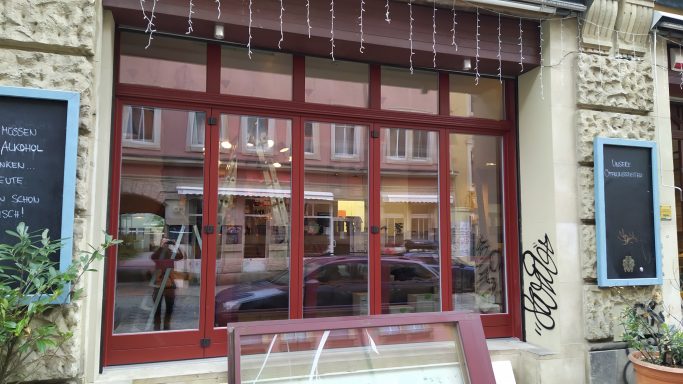 Erneuerung Ladeneingang in Dresden
